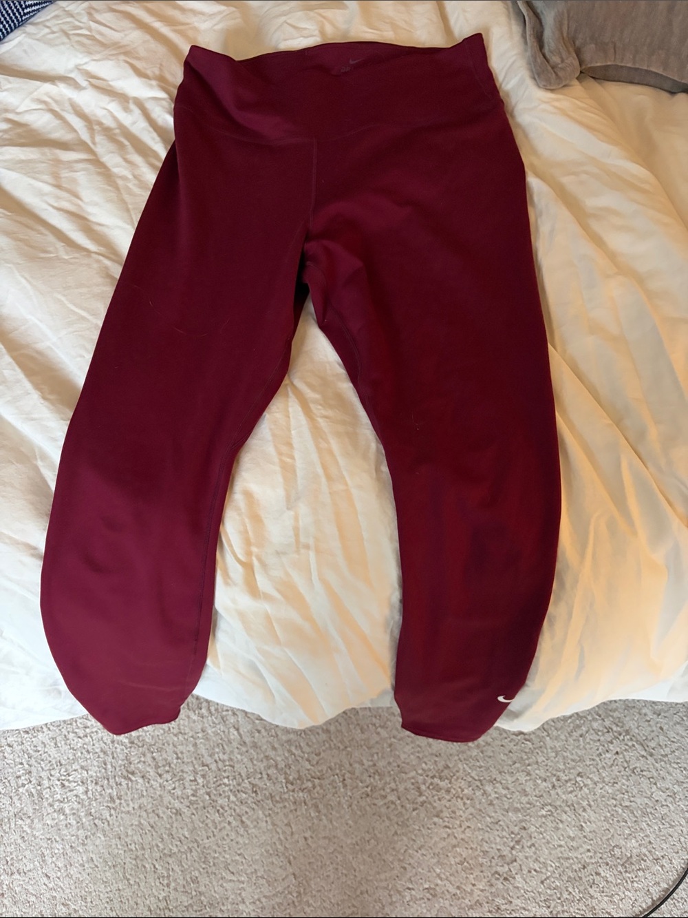 Nike Women's Burgundy Athletic Leggings